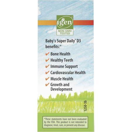Carlson Labs Baby's Super Daily D3 365 Drops 10.3ml 400iu