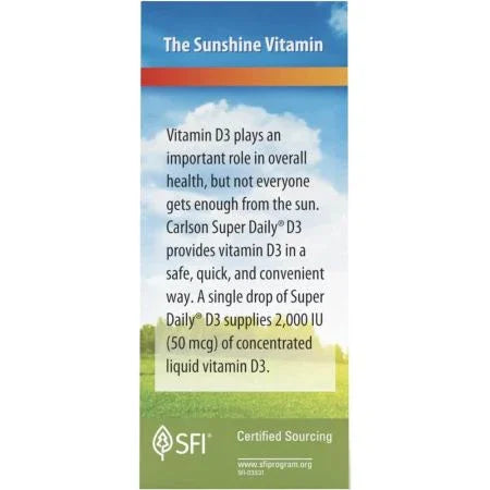 Carlson Labs Super Daily D3 365 Drops 10.3ml