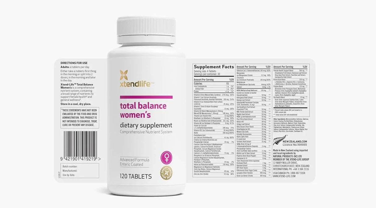xtendlife Total Balance Women's (120 tabs)