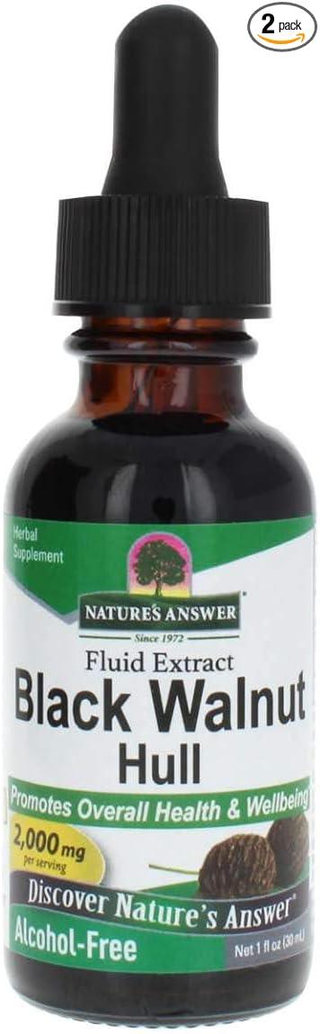 Nature's Answer Black Walnut Hull, Alcohol-Free Fluid Extract, 2,000 mg, 30 ml