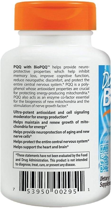 Dr's Best - BioPQQ with PQQ 20mg - 30 Veggie Caps