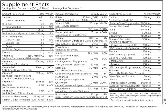 Metabolic Maintenance - Metabolic Detox Complete, Vanilla, 1.05kg