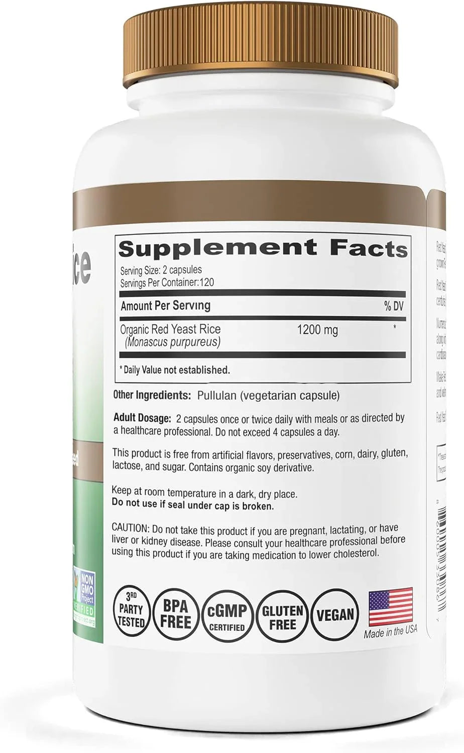 IP6 International Red Yeast Rice Gold, 600mg, 240 Capsules