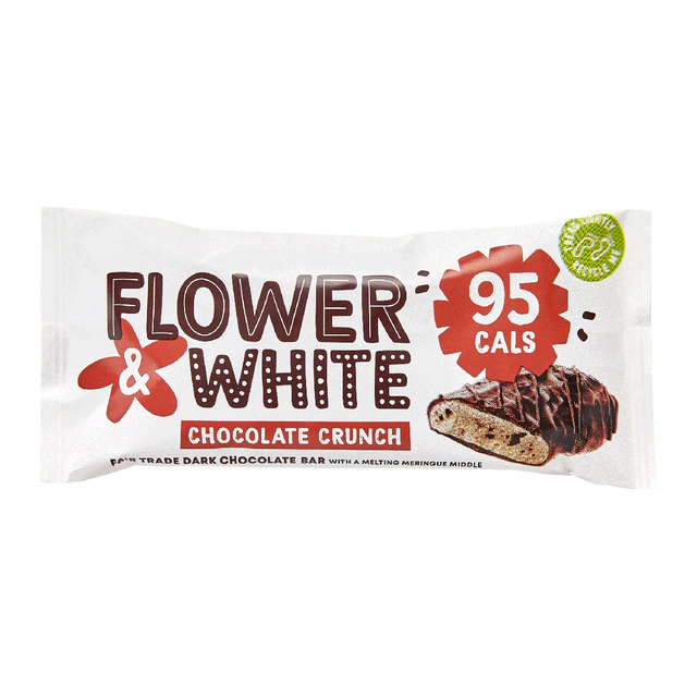 Flower & White Meringue Bar 12x20g Chocolate Crunch