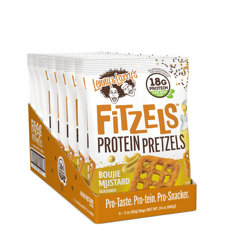 Lenny & Larry's Fitzels 8x85g Boujie Mustard