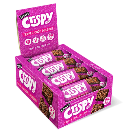 Lexi's Crispy Treats 12x25g Triple Choc Delight