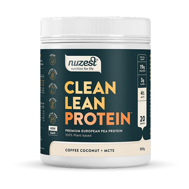 Nuzest Clean Lean Protein Functional Flavour 500g Coffee, Coconut + MCTs