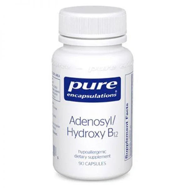 Adenosyl/Hydroxy B12 90 Capsules - Pure Encapsulations - welzo