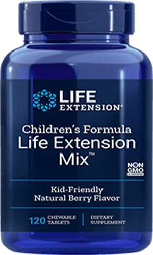 Children's Formula Life Extension Mix, Natural Berry Flavour, 120 Chewable Tablets - Life Extension - welzo
