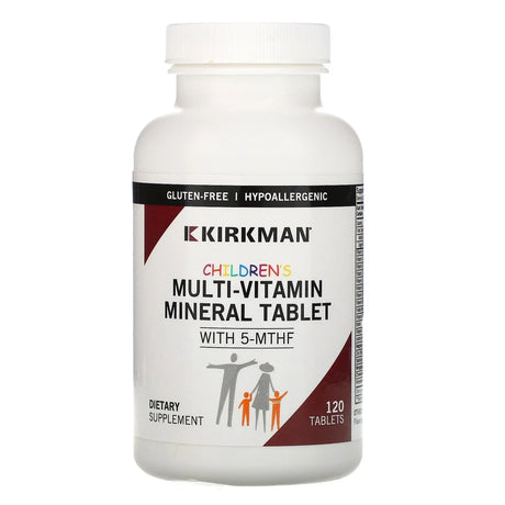 Children’s Multivitamin & Mineral with 5-MTHF - 120 Chewable Tablets - Kirkman - welzo