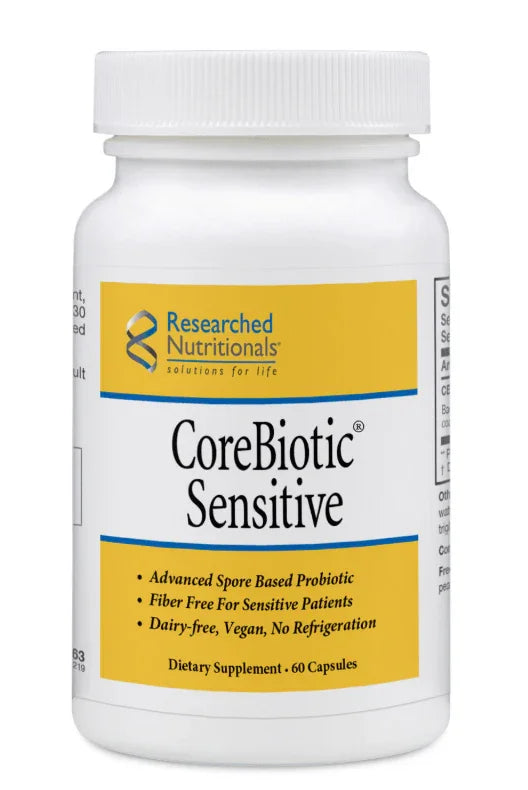 CoreBioticâ„¢ Sensitive, Advanced Spore Based Probiotic, 60 Caps - Researched Nutritionals - welzo