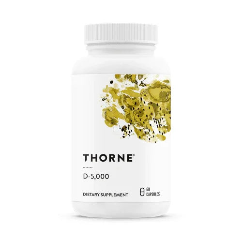 D-5000 (Vitamin D3) 60 Vegetarian Capsules - Thorne Research - welzo