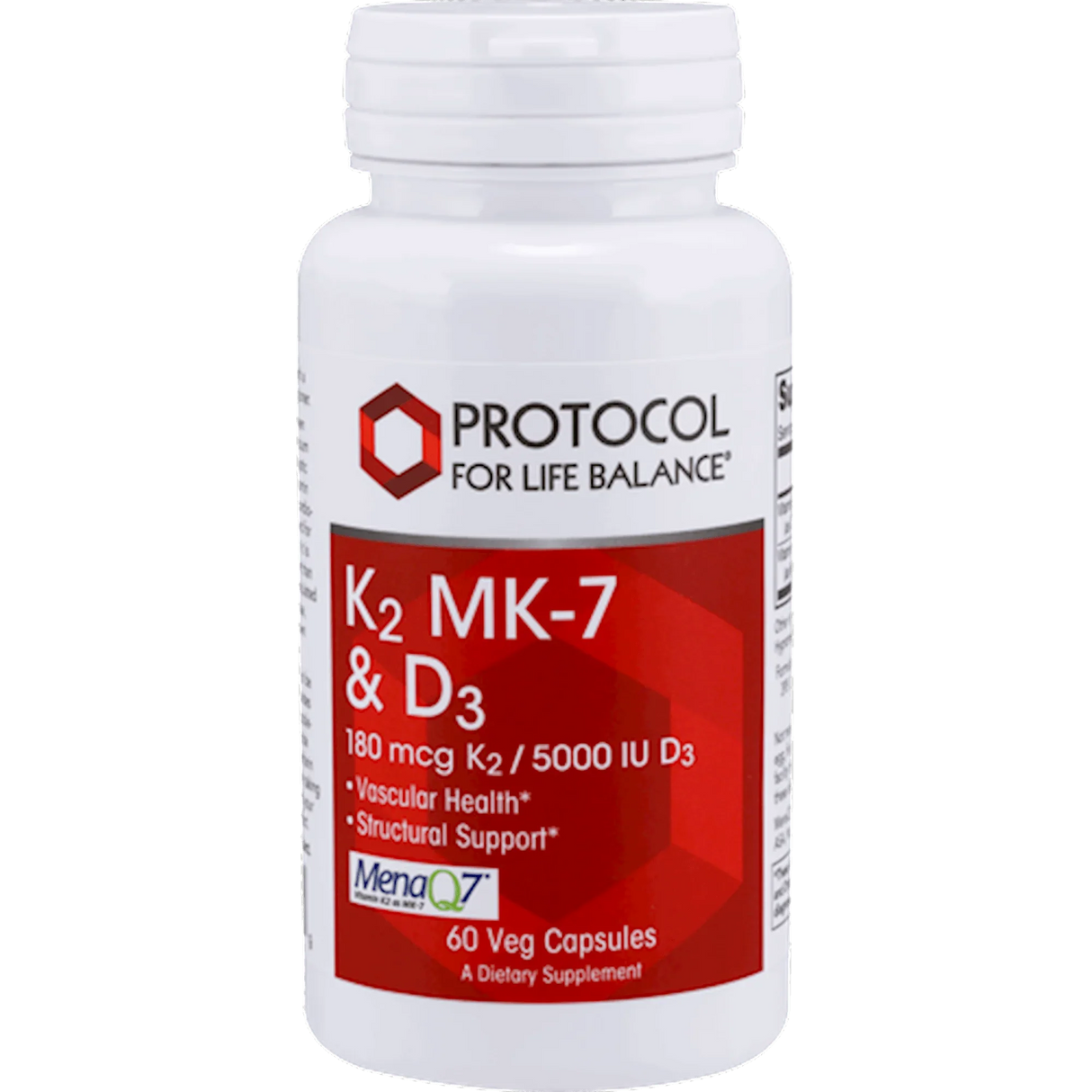 D3 & K2 (MK-7) 60 vegcaps - Protocol For Life Balance - welzo