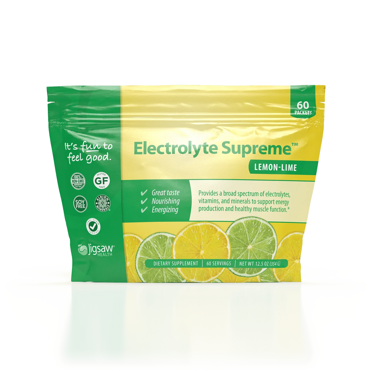 Electrolyte Supreme - 60 Packets - Lemon Lime - Jigsaw Health - welzo