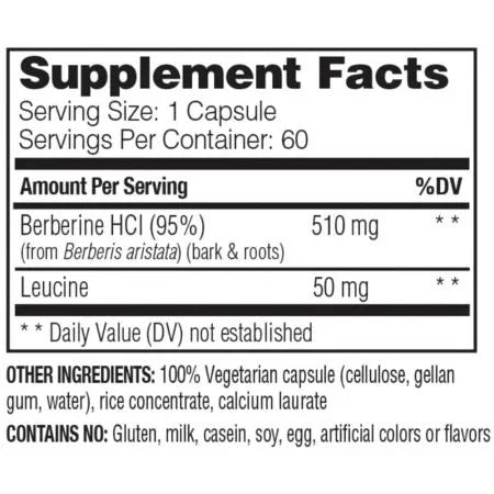 Enzymedica Berberine 60 Capsules