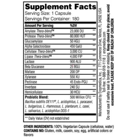 Enzymedica Digest Gold + Probiotics Capsules