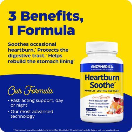 Enzymedica Heartburn Soothe VanillaOrange Chewables