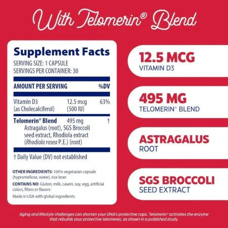 Enzymedica Telomere Plus 30 Capsules