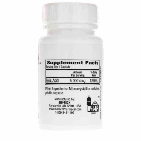 Bio-Tech Folic Acid 5 mg 100 caps