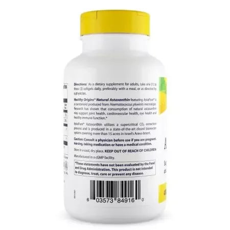 Healthy Origins Astaxanthin 4mg Softgels