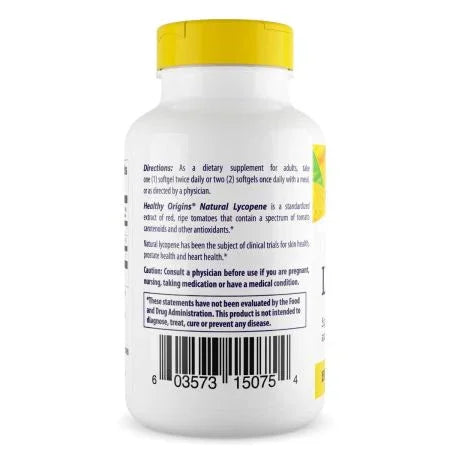 Healthy Origins Lycopene 15mg Softgels