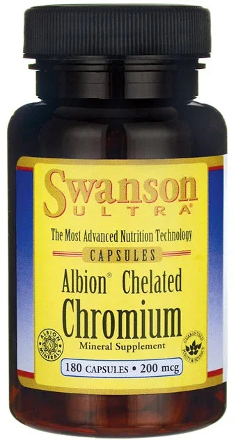Swanson Albion Chelated Chromium, 200mcg - 180 caps