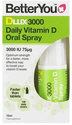 BetterYou D3000, Daily Vitamin D Oral Spray - 15 ml.