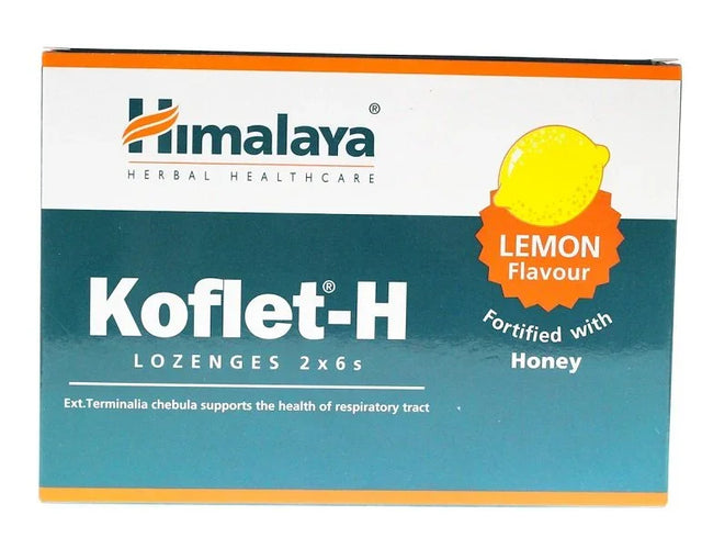 Himalaya Koflet-H, Lemon - 12 lozenges