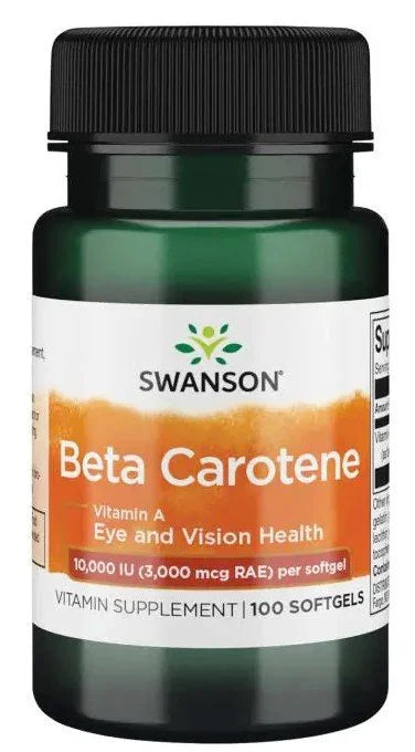 Swanson Beta-Carotene (Vitamin A), 10 000 IU - 100 softgels