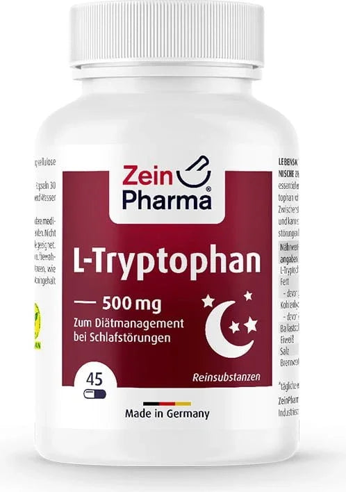 Zein Pharma L-Tryptophan, 500mg - 45 vcaps