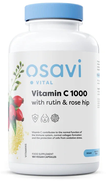 Osavi Vitamin C1000 with Rutin & Rose Hip - 180 vegan caps