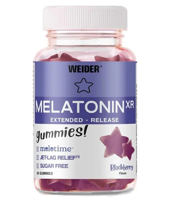Weider Melatonin XR, Blackberry - 60 gummies
