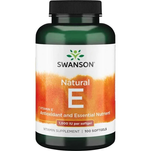 Swanson Vitamin E, 1000 IU - 100 softgels