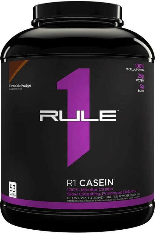 Rule One R1 Casein, Chocolate Fudge - 1800 grams