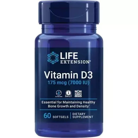 Life Extension Vitamin D3 175 mcg (7000 IU) 60 Softgels