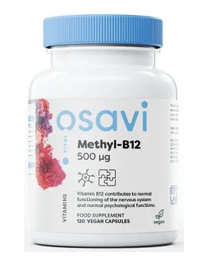 Methyl-B12 500mcg (120 vegan capsules) - Osavi - welzo