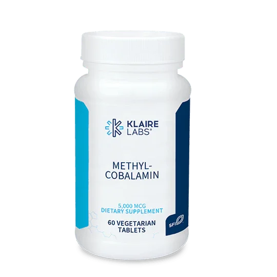 Methylcobalamin 5000mcg, 60 Tablets - Klaire Labs - welzo
