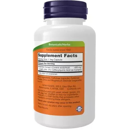 Now Foods Artichoke Extract 450 mg 90 Veg Capsules