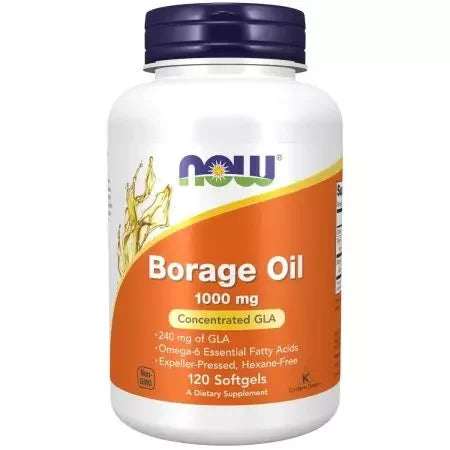 Now Foods Borage Oil 1000 mg with 240mg of GLA 120 Softgels