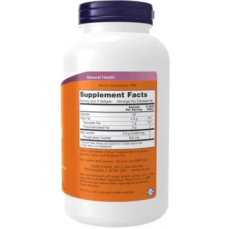 Now Foods Lecithin 1,200 mg Softgels