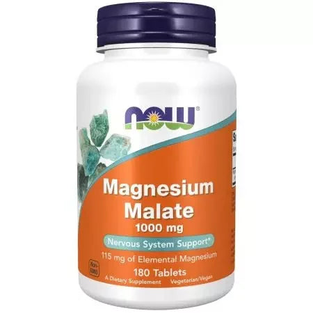Now Foods Magnesium Malate 1000 mg 180 Tablets