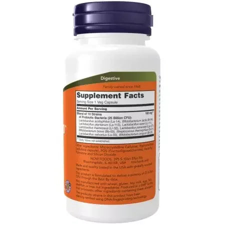 Now Foods Probiotic10 25 Billion Veg Capsules