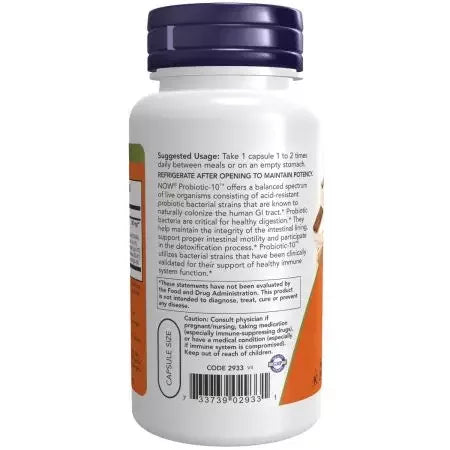 Now Foods Probiotic10 25 Billion Veg Capsules