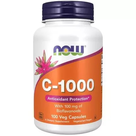 Now Foods Vitamin C1,000 with 100 mg of Bioflavonoids Veg Capsules