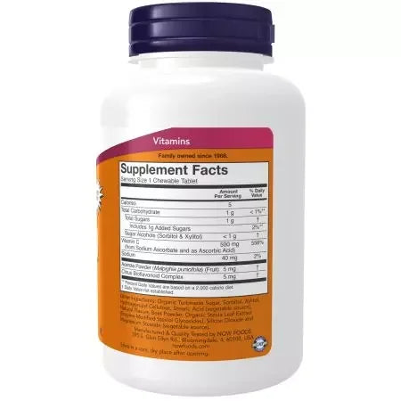 Now Foods Vitamin C500 100 Chewable Lozenges