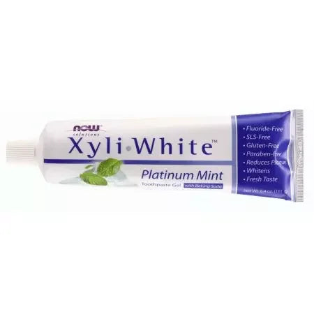 Now Foods Xyliwhite Toothpaste Gel Platinum Mint 6.4oz