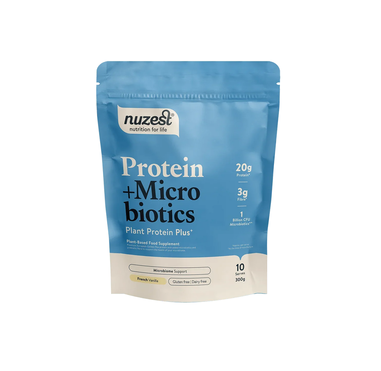 Nuzest - 300g - Protein Plus Microbiotics French Vanilla - welzo