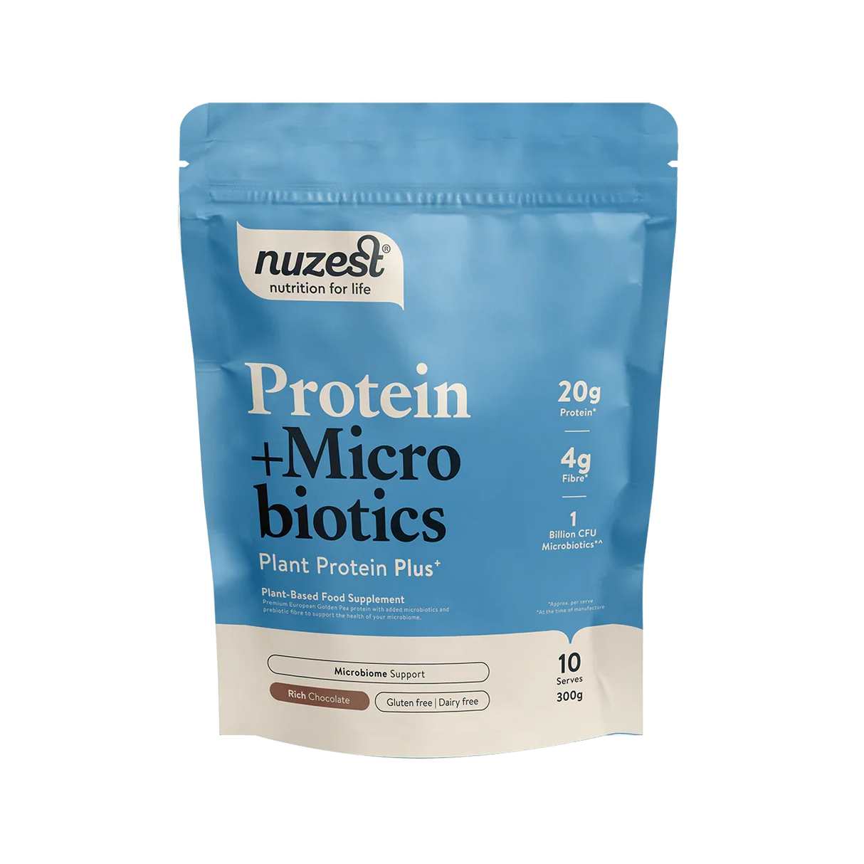 Nuzest - 300g - Protein Plus Microbiotics Rich Chocolate - welzo