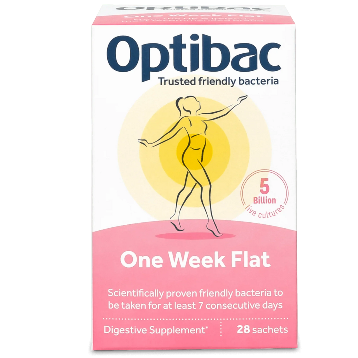 One Week Flat, 28 sachets (4 week supply) - OptiBac - welzo