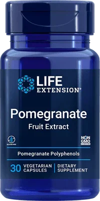 Pomegranate Fruit Extract (500mg) - 30 Veg Caps - Life Extension - welzo